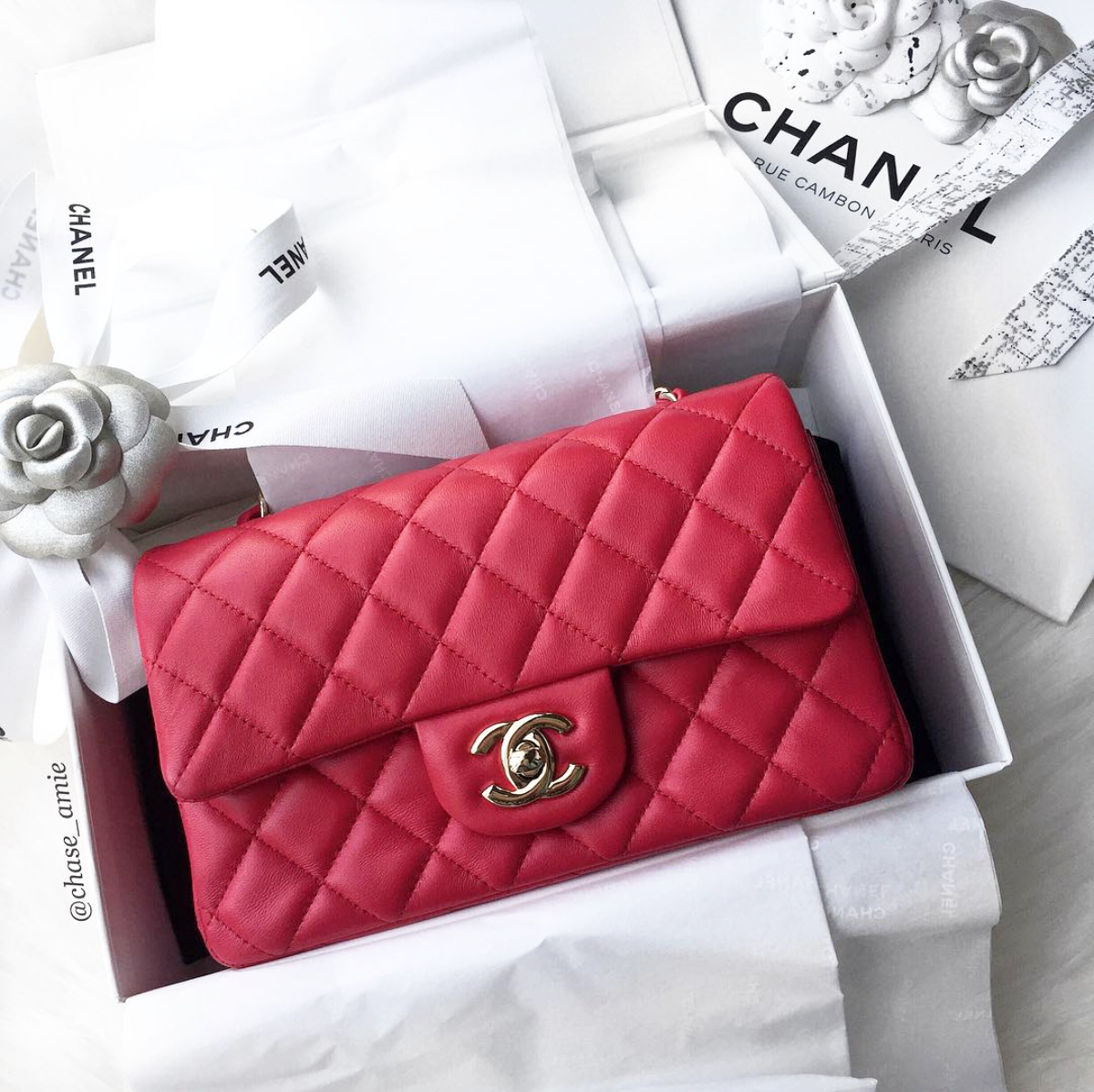 Chanel Light Pink Lambskin Classic Mini Flap Bag  Rich Diamonds