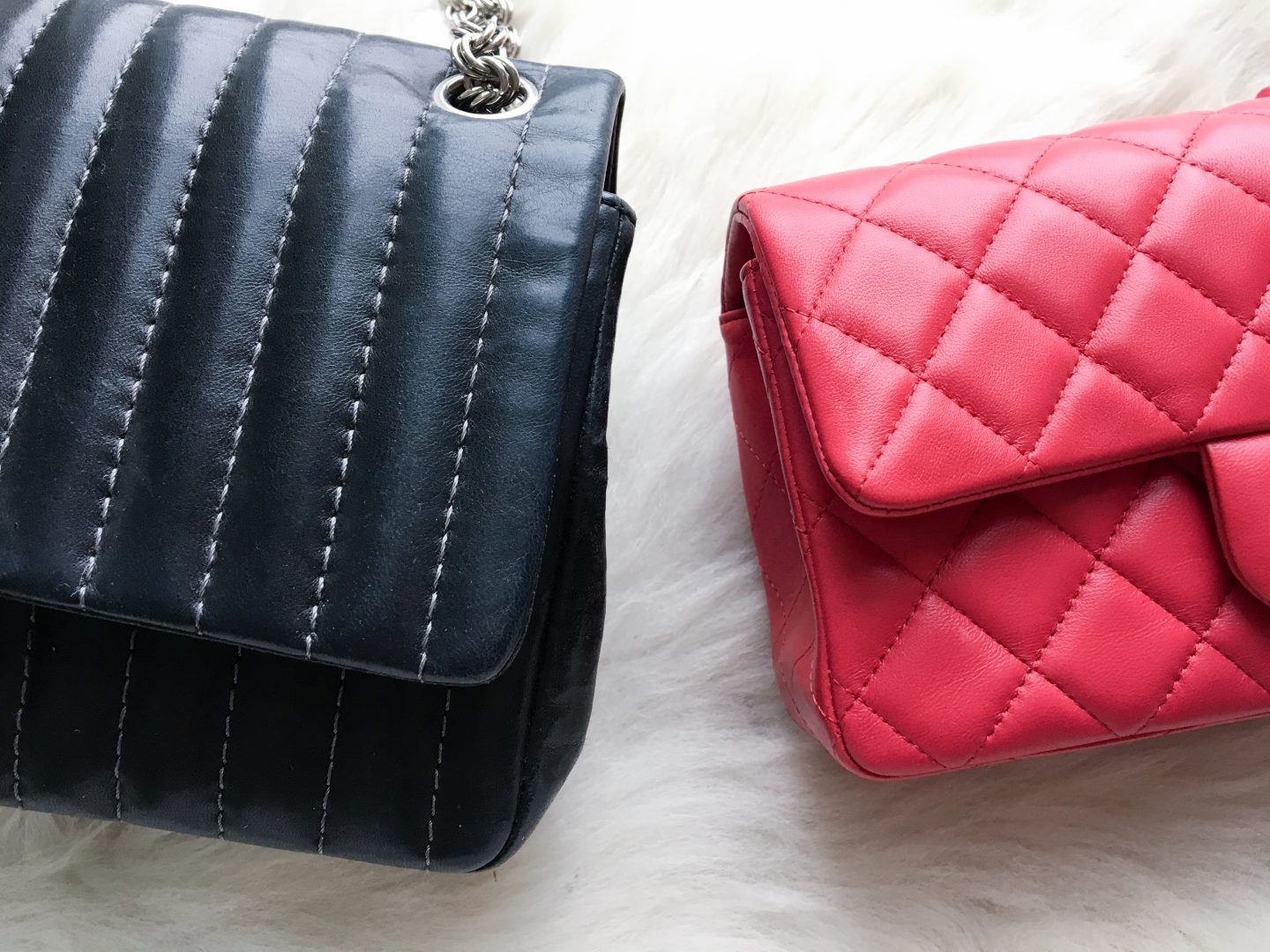 CHANEL SLG comparison l what fits in the mini o case & zipped coin