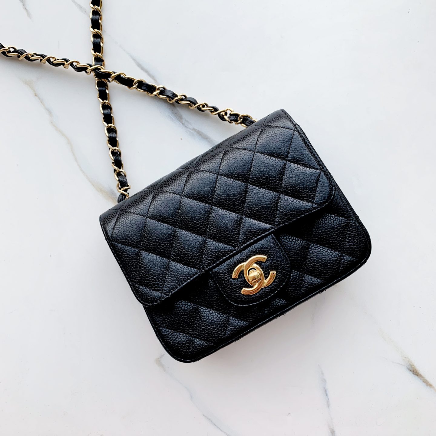 Chanel WOC Caviar Black Front Pocket Sling Bag  Tinkerlust