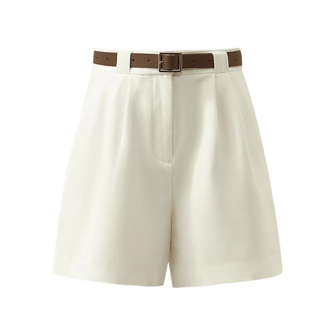 A-Line Shorts With Belt